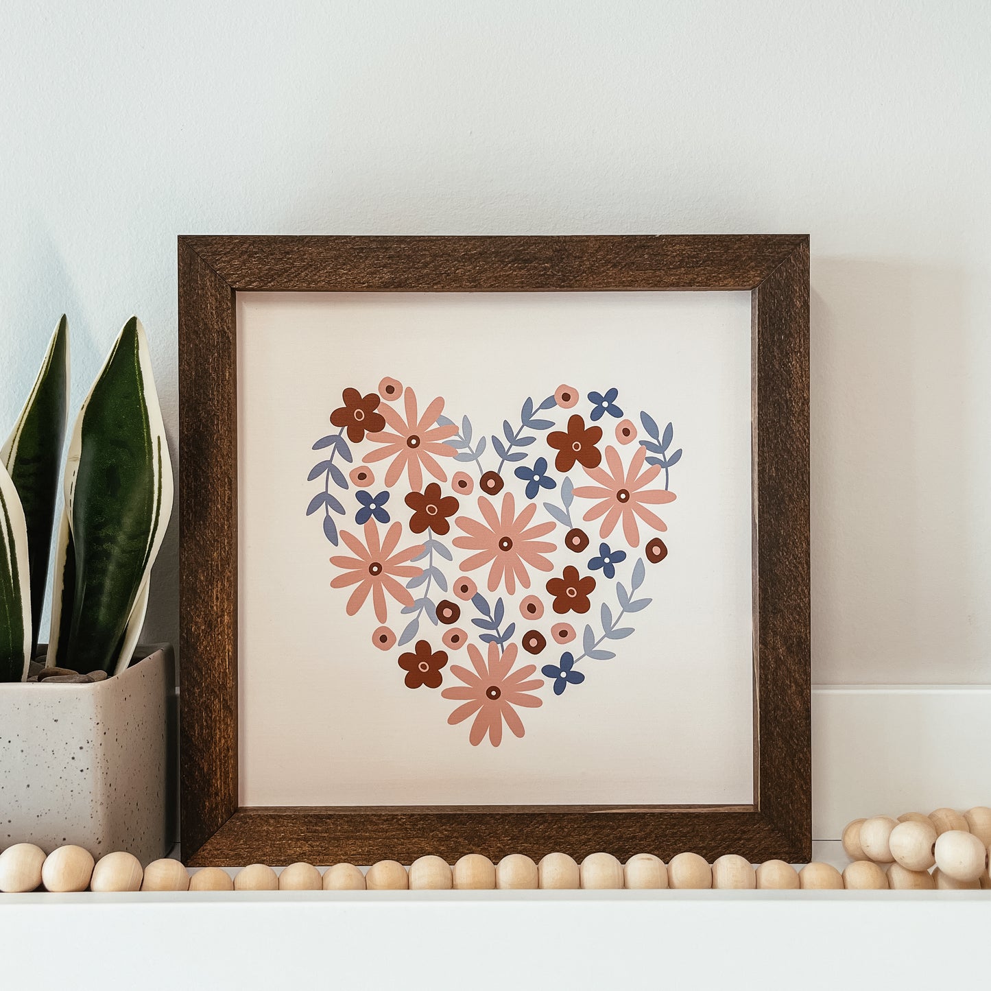 Floral Heart Sign
