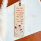 Custom Teacher Bookmark - Wildflowers