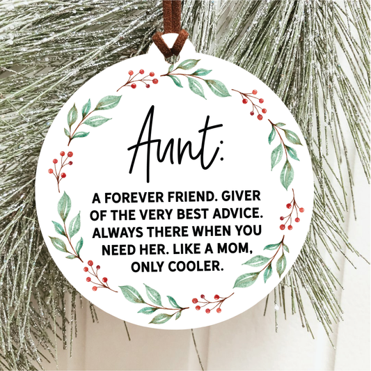 Aunt Christmas Ornament