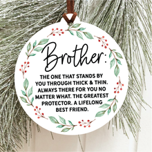Load image into Gallery viewer, Brother Christmas Ornament