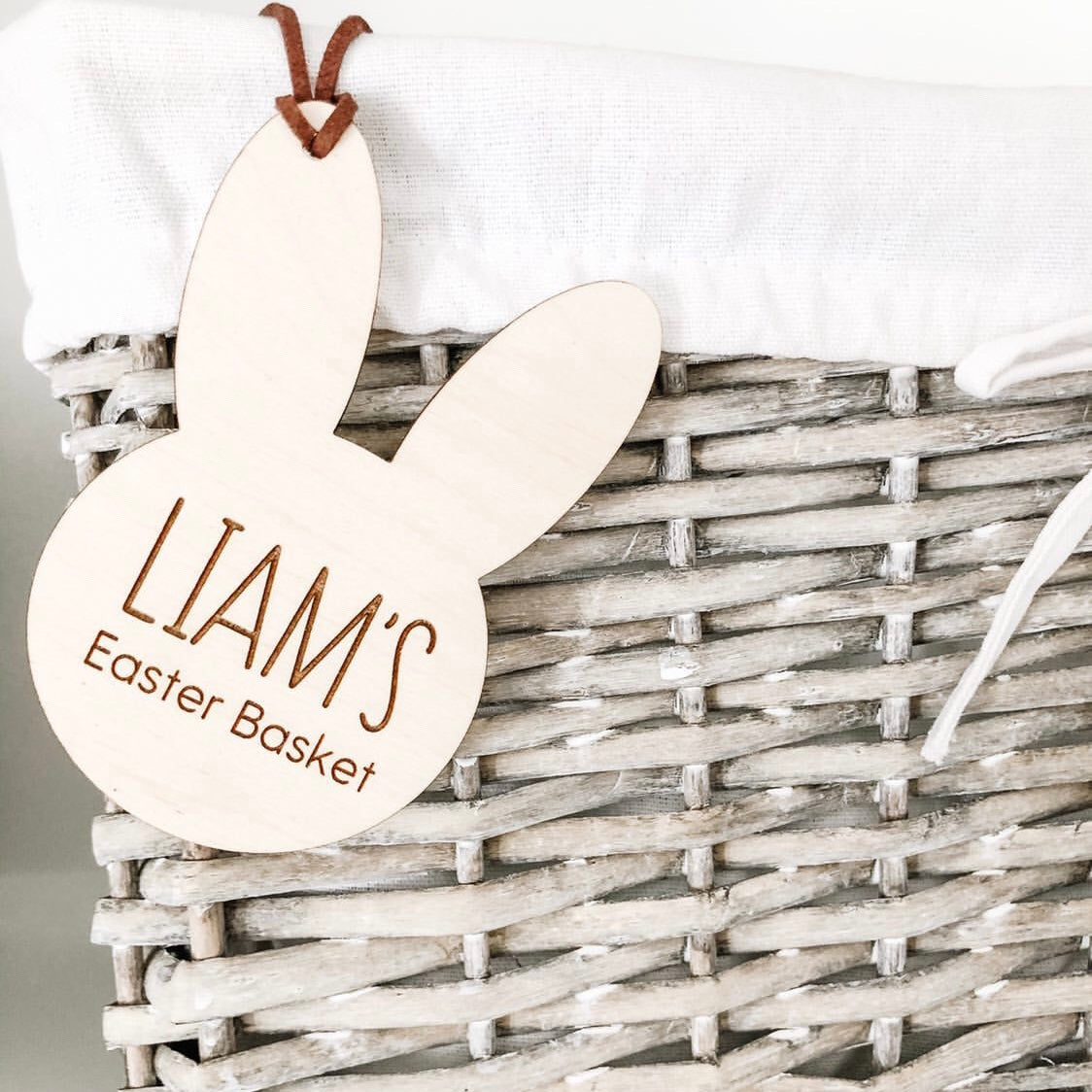 Bunny Head Easter Basket Tag