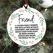 Load image into Gallery viewer, Friend Christmas Ornament
