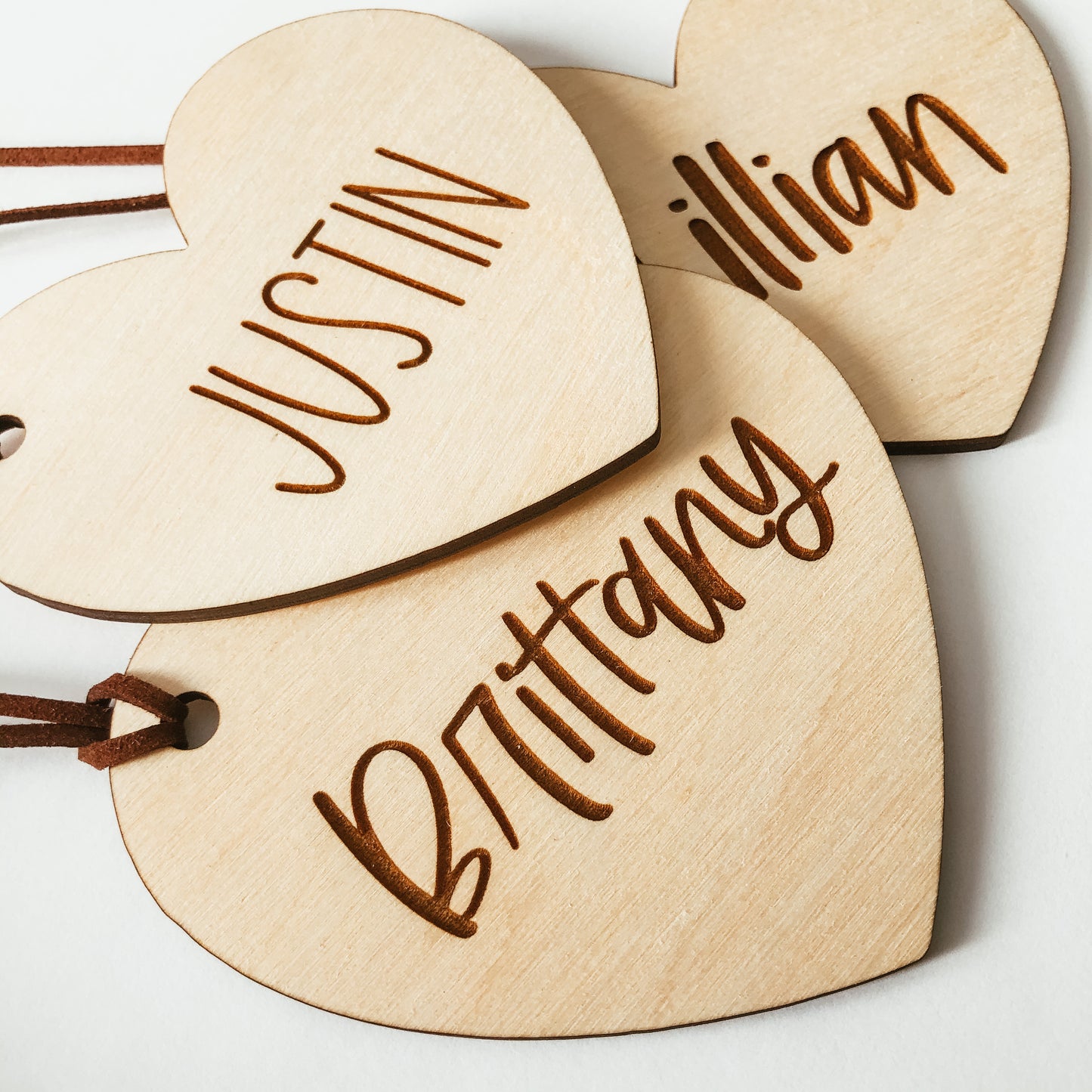 Wooden Heart Tag