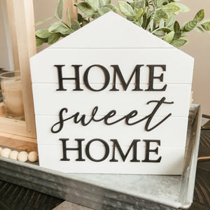 Home Sweet Home Shiplap House Sign