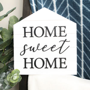 Home Sweet Home Shiplap House Sign