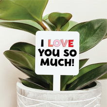 Load image into Gallery viewer, I Love You So Much Plant Marker