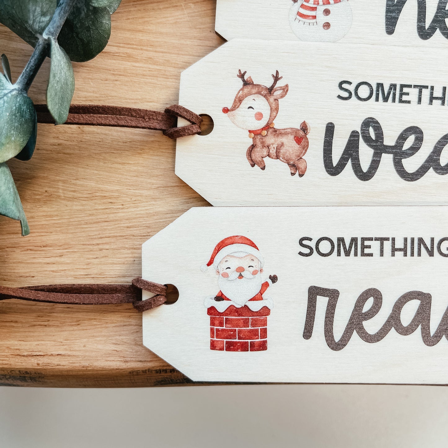 Mindful Gifting Tags | Want, Need, Wear, Read Tags | Printed Cute Christmas
