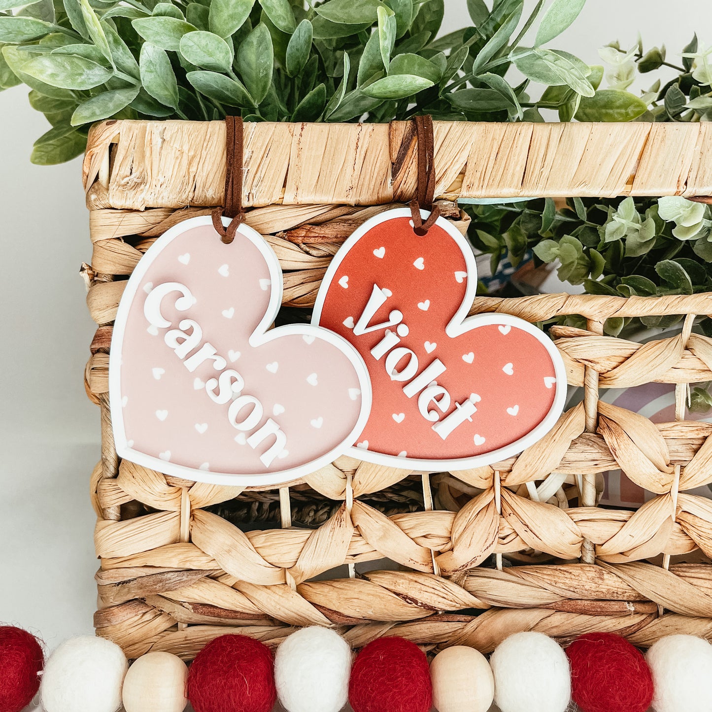 3D Layered Heart Tag