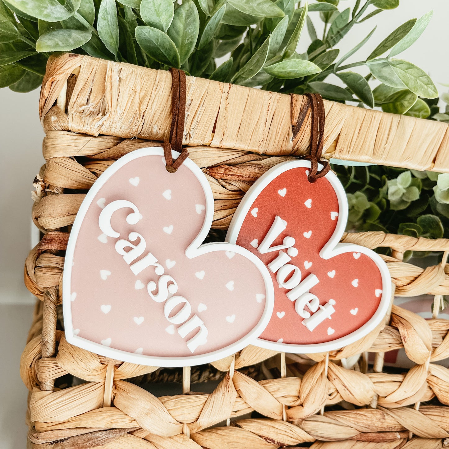 3D Layered Heart Tag