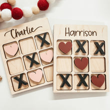 Load image into Gallery viewer, Hearts and X&#39;s Mini Tic Tac Toe