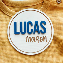 Load image into Gallery viewer, 3D Birth Announcement Sign - Round Frame