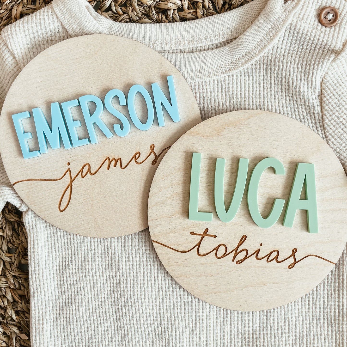 3D Birth Announcement Sign