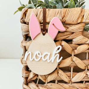 3D Bunny Egg Easter Tag