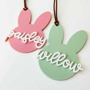 3D Acrylic Bunny Tag