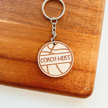 Load image into Gallery viewer, Personalized Basketball Keychain