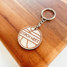 Load image into Gallery viewer, Personalized Basketball Keychain