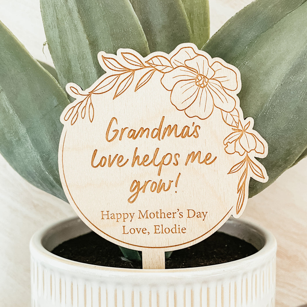 Grandma's Love Plant Stake