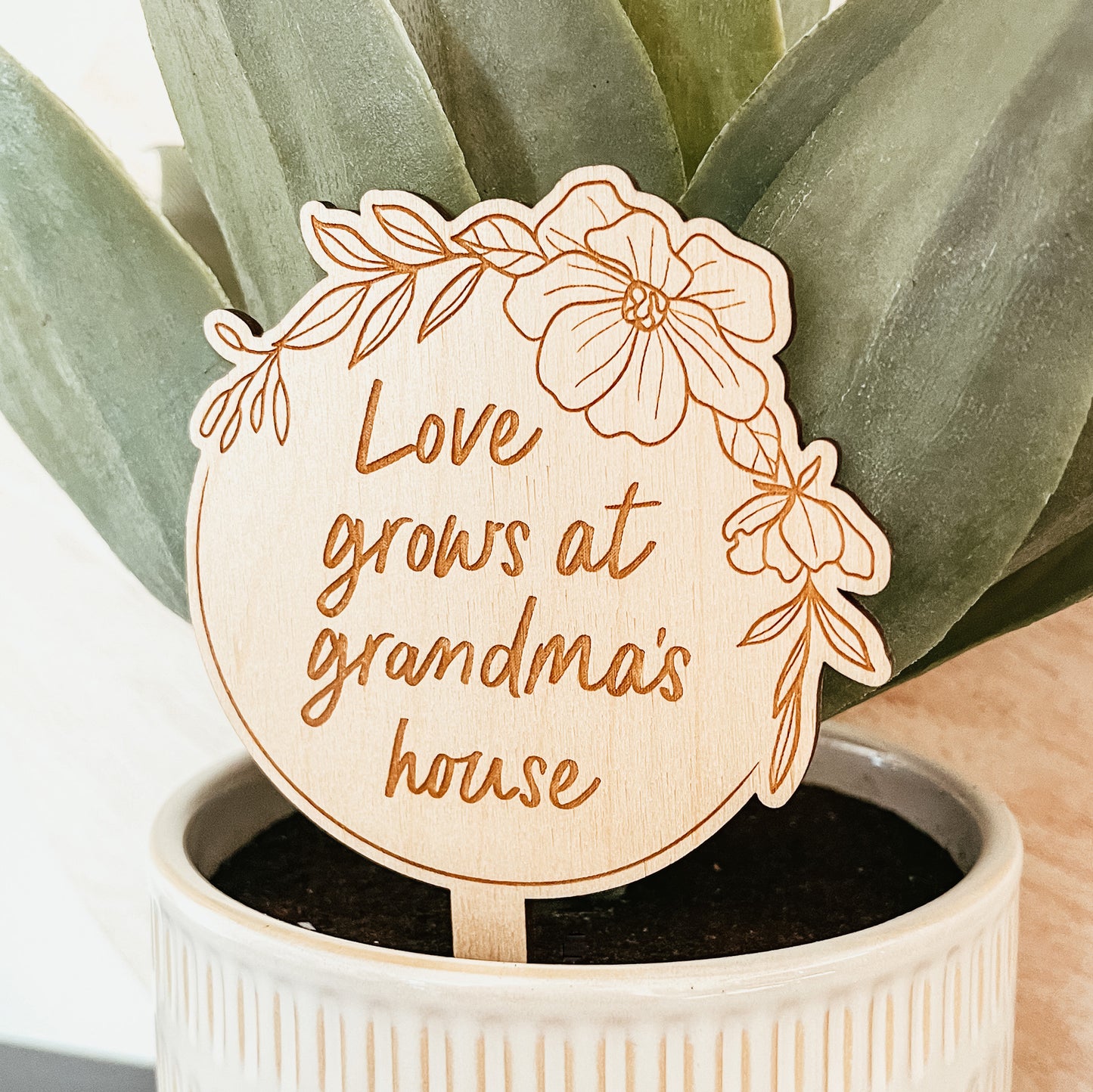 Love Grows At Grandma's House Plant Stake