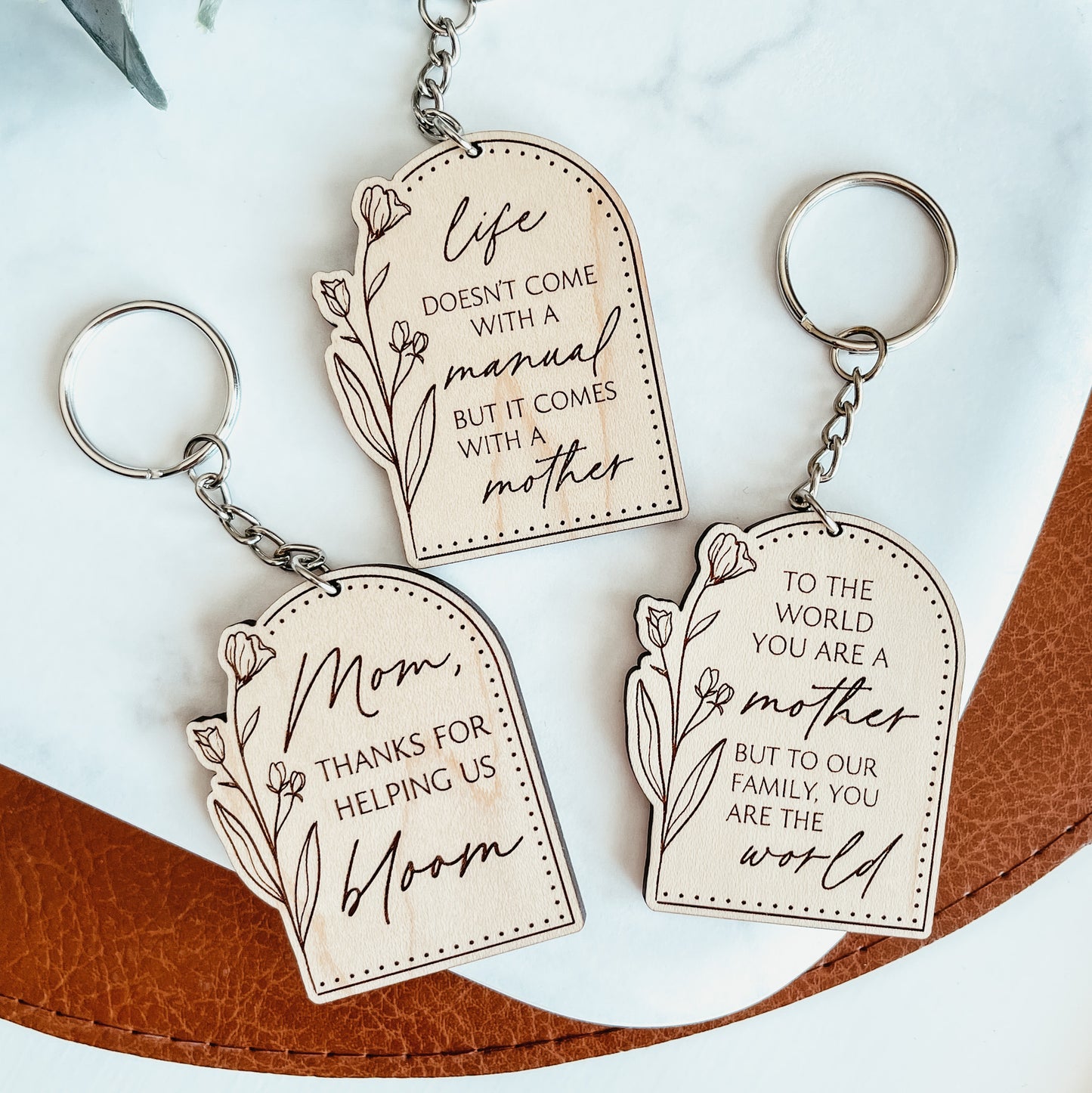 To The World You Are A Mother Keychain