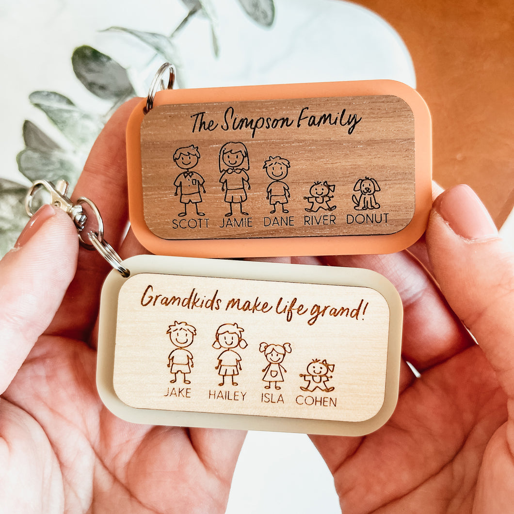 Custom Family Keychain