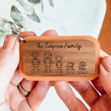 Load image into Gallery viewer, Custom Family Keychain
