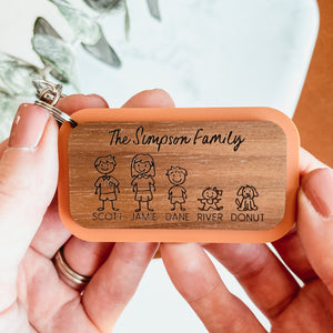 Custom Family Keychain