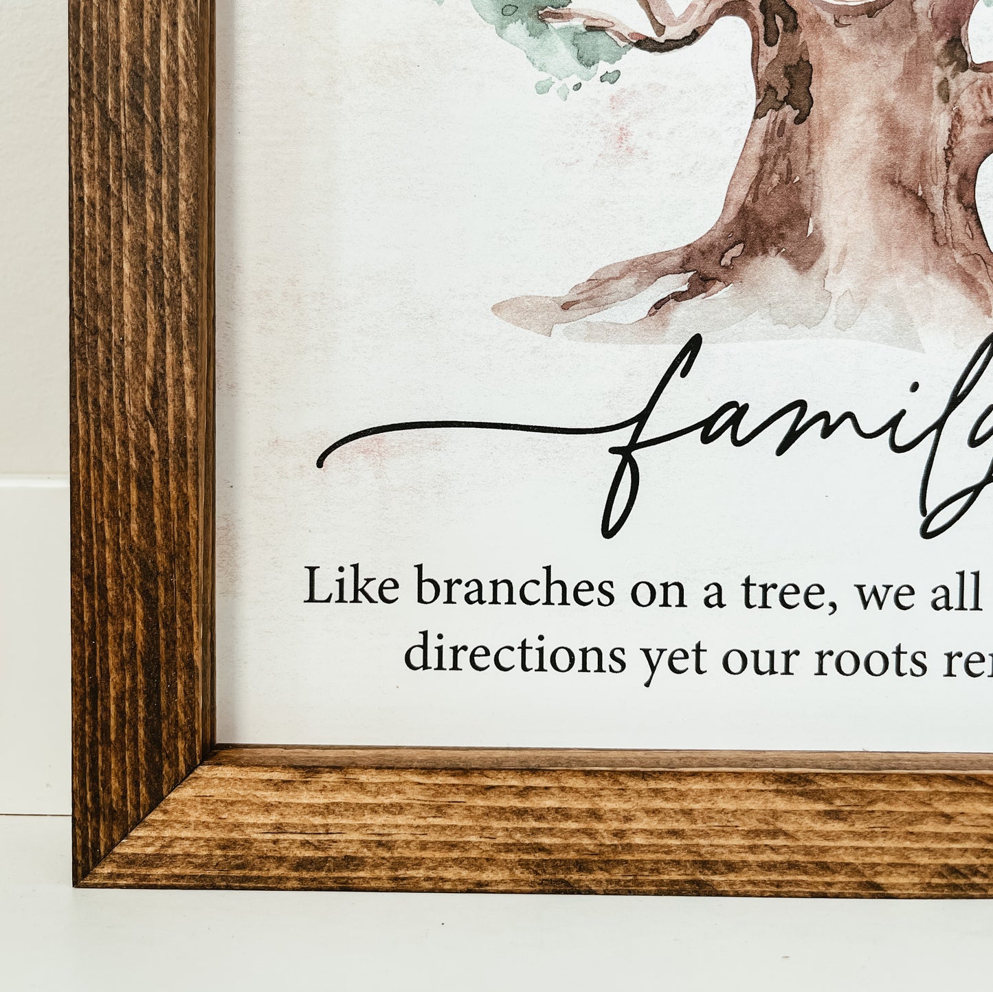 Family Tree Framed Sign (Two Quotes Available)