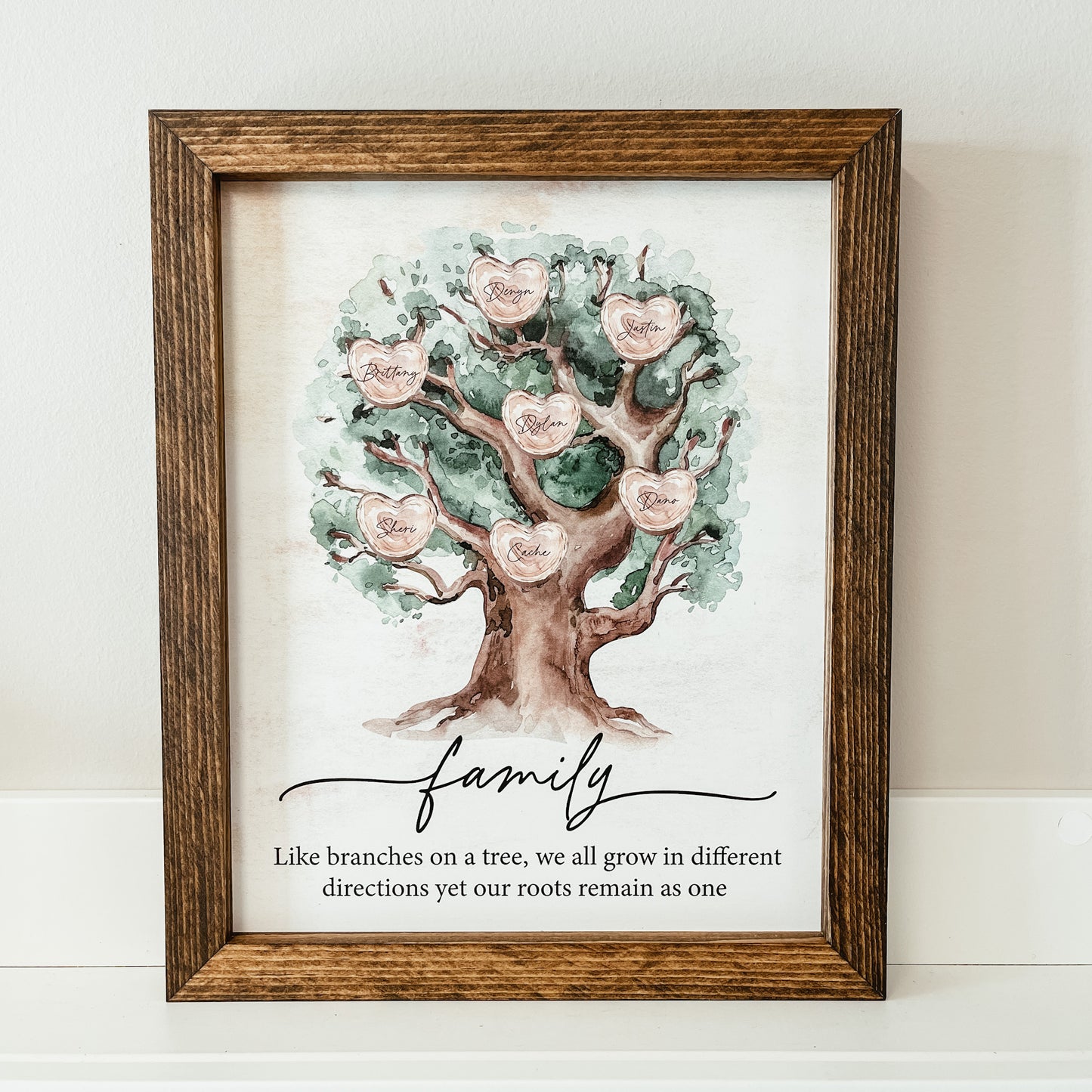 Family Tree Framed Sign (Two Quotes Available)