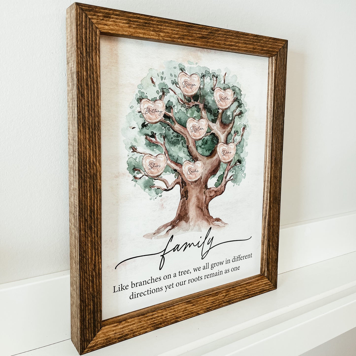 Family Tree Framed Sign (Two Quotes Available)