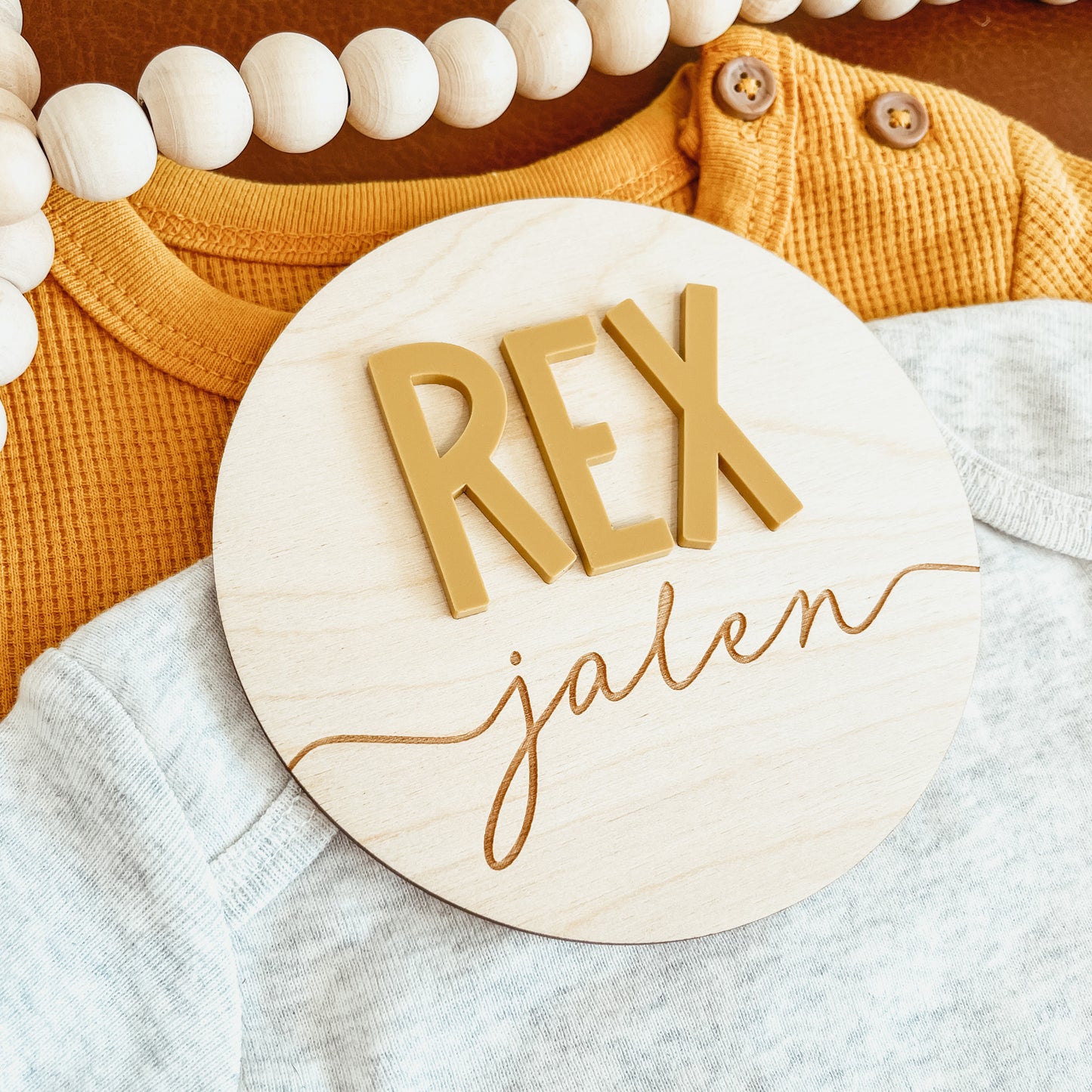 3D Birth Announcement Sign