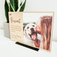 Personalized Pet Memorial Photo Print (Wood)