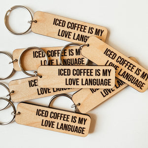 Iced Coffee Keychain