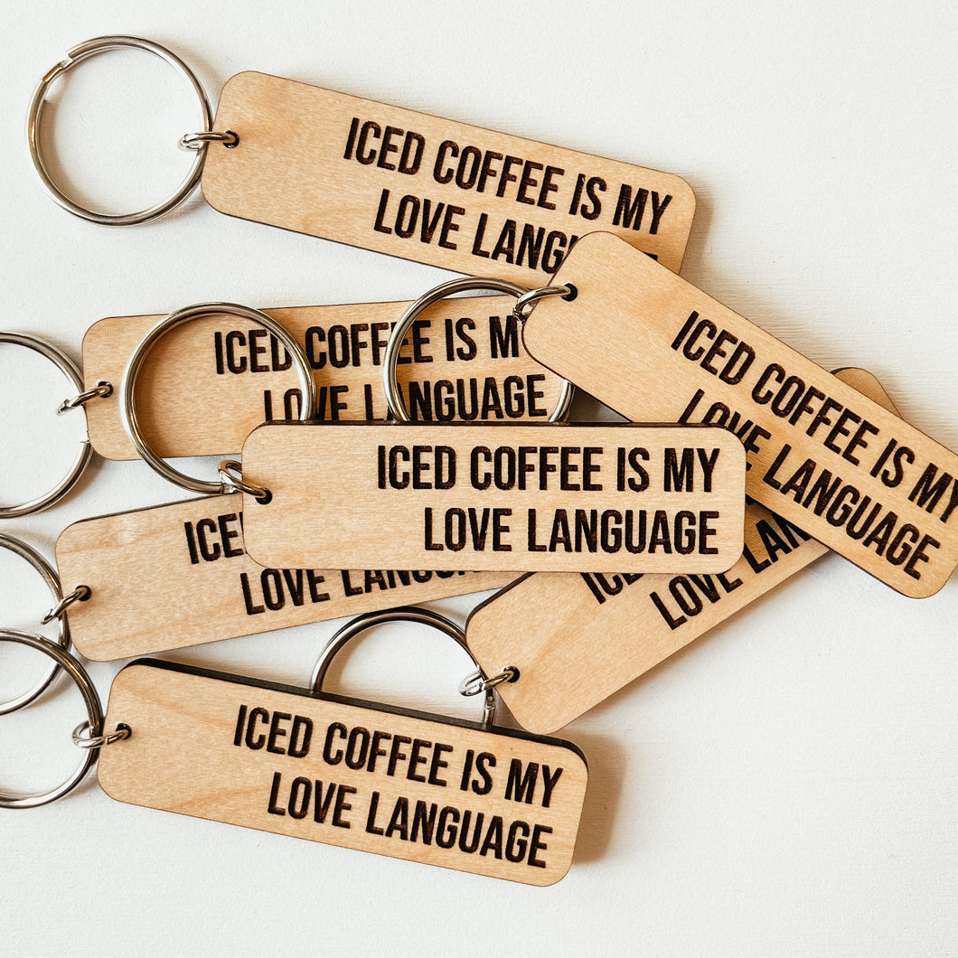 Iced Coffee Keychain