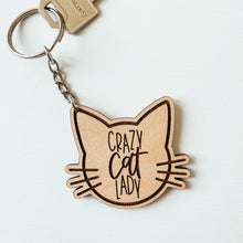 Load image into Gallery viewer, Crazy Cat Lady Keychain