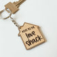 Keys To The Love Shack Keychain