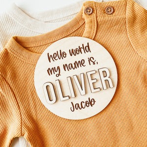 3D Birth Announcement Sign