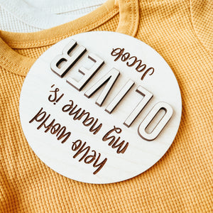 3D Birth Announcement Sign