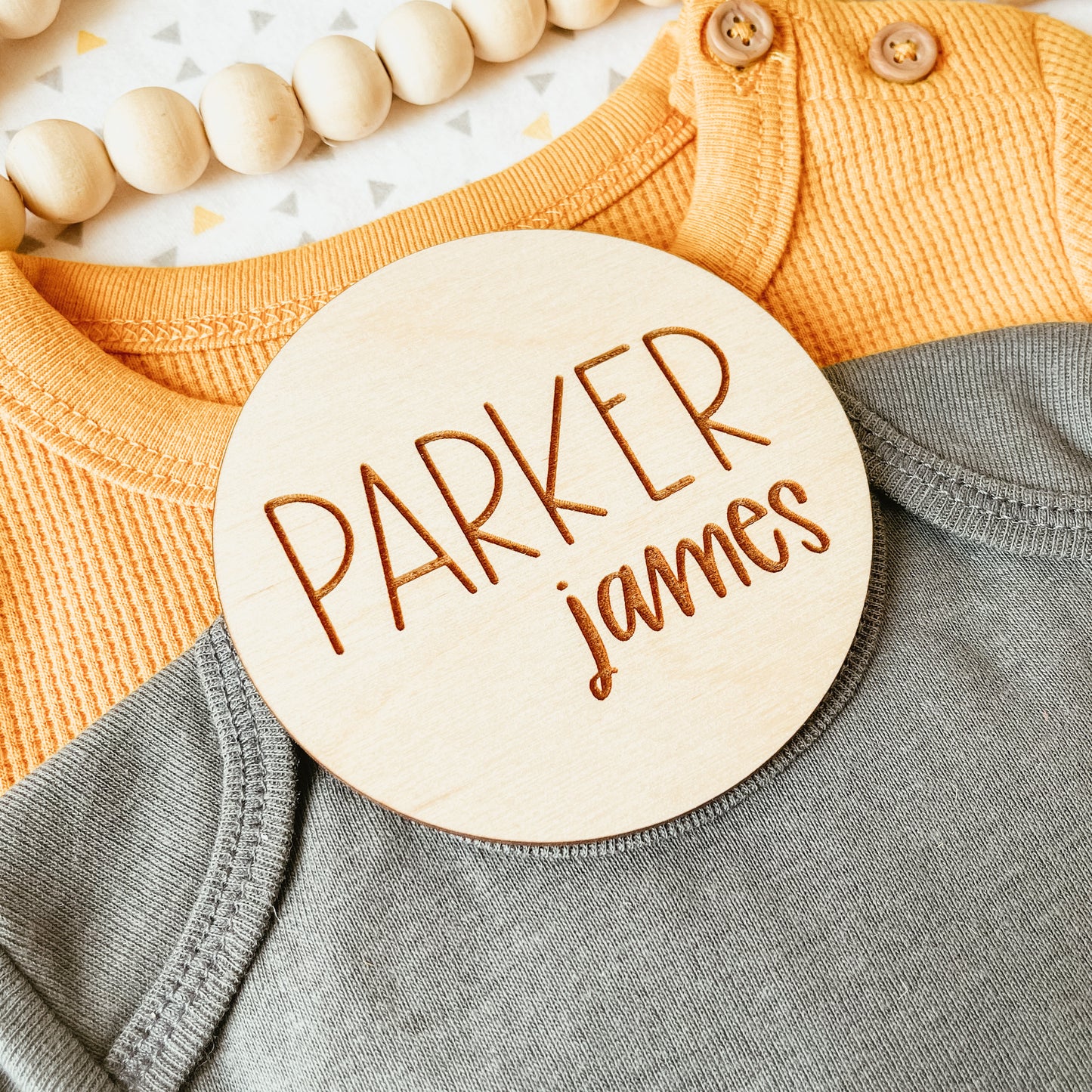 Baby Birth Announcement Sign - Simple Two Name