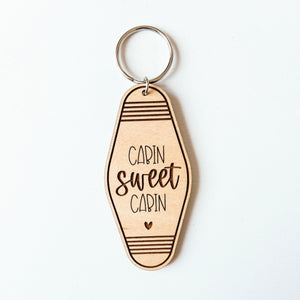 Cabin Sweet Cabin Keychain