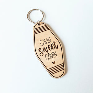 Cabin Sweet Cabin Keychain