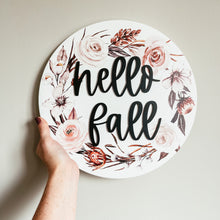 Load image into Gallery viewer, Hello Fall 3D Round