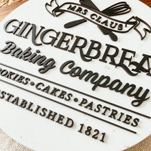 Load image into Gallery viewer, Mrs. Claus&#39; Gingerbread Baking Company Round