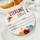 Baby Birth Announcement Sign - Wooden Dinosaurs