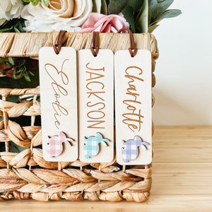 Easter Basket Tag With 3D Bunny