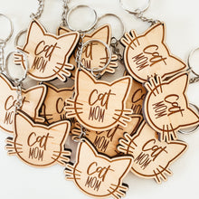 Load image into Gallery viewer, Cat Mom Keychain