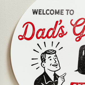 Dad's Garage Round (Customizable)