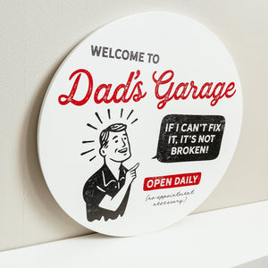 Dad's Garage Round (Customizable)