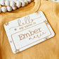 Baby Birth Announcement Sign - Daisy Name Tag