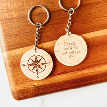 Load image into Gallery viewer, Custom Compass Keychain