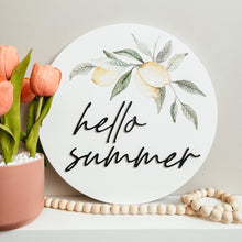 Load image into Gallery viewer, Hello Summer Lemon Round